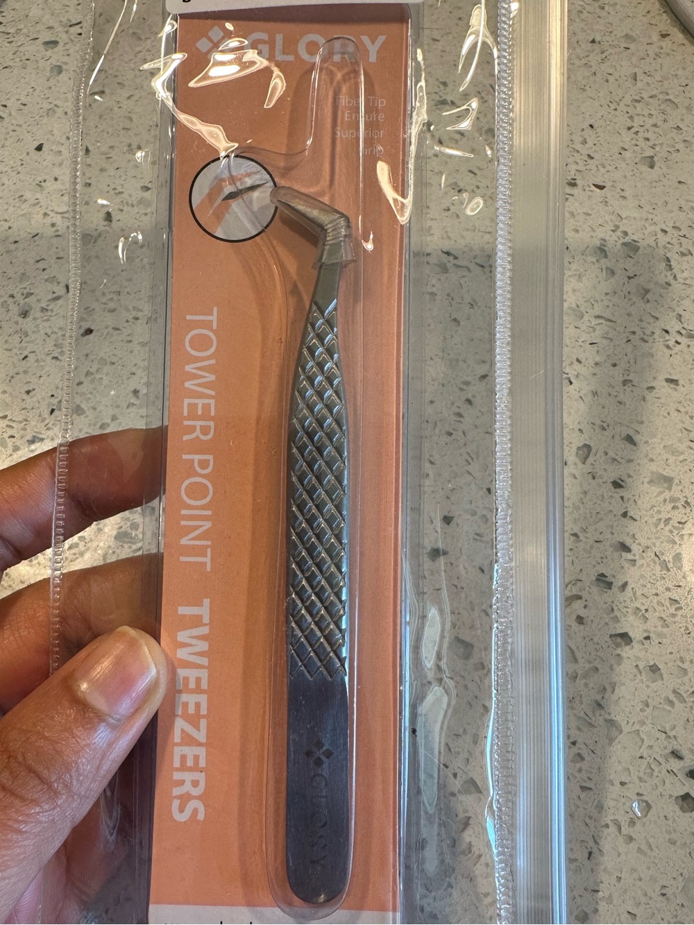 Stainless steel tweezers for eyelash extensions